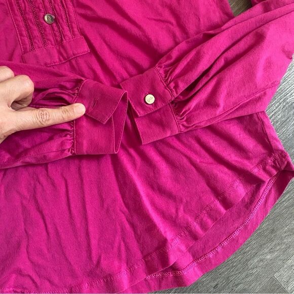 LAUREN Ralph Lauren Magenta Pink Blouse XS Petite Preppy - Picture 9 of 9